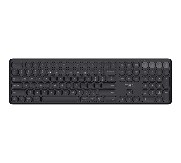Trust Vaiya Heimbüro Tastatur RF Wireless + Bluetooth 2.4 GHz  (Schwarz) f&uuml;r 29,60 Euro