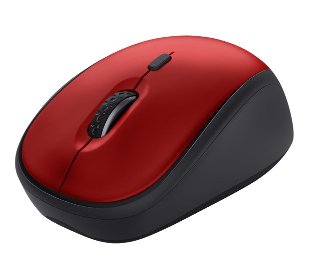 Trust Yvi+ 1600 DPI Büro Maus Optisch  (Schwarz, Rot) f&uuml;r 12,99 Euro