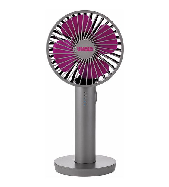 Unold 86629 Breezy II Handventilator  (Grau, Violett) f&uuml;r 16,99 Euro