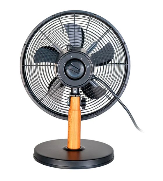 Unold Black Steel Ventilator Tisch neigbar  (Schwarz, Holz) f&uuml;r 53,49 Euro