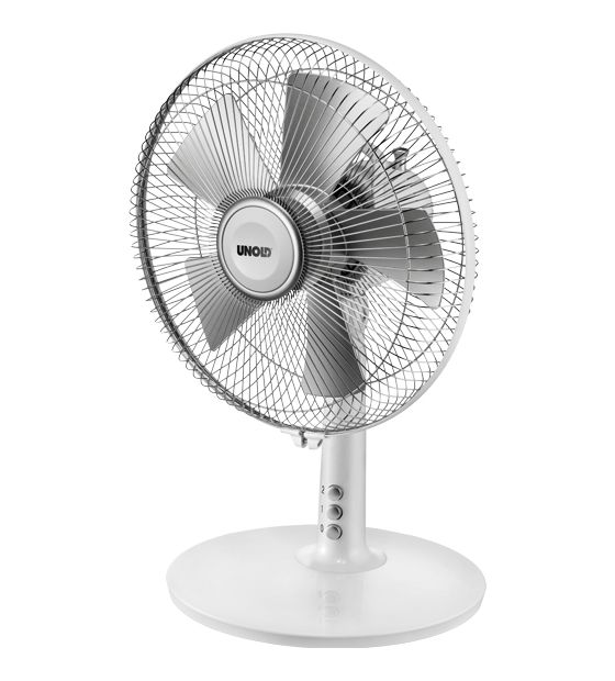 Unold Silverline Ventilator Tisch neigbar  (Silber, Weiß) f&uuml;r 28,49 Euro