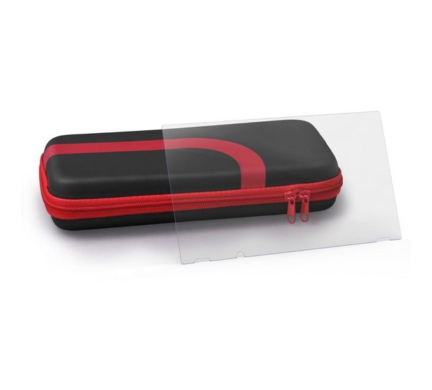 Urage 8in1 Zubehör-Set Gaming-Controllergehäuse Nintendo Switch  (Schwarz, Rot) f&uuml;r 24,49 Euro