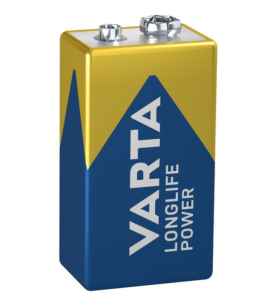 Varta Longlife Power Batterie E-Block Alkali 9 V 1 Stück  (Blau/Gold) f&uuml;r 4,99 Euro