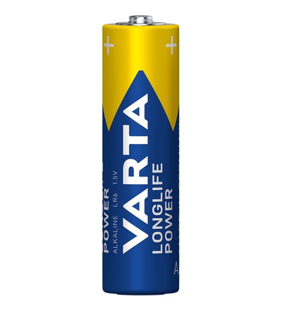Varta Batterien AA, 4 Stück, Longlife Power, Alkaline, 1,5V, ideal für Spielzeug, Funkmaus, Taschenlampen, Made in Germany f&uuml;r 4,99 Euro