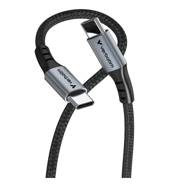 Verbatim 31846 0,48 Gbit/s Stecker Rundkabel USB C auf USB C bis 100 W 1,2 m  (Schwarz) f&uuml;r 8,99 Euro