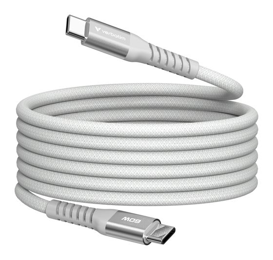 Verbatim 31850 0,48 Gbit/s Stecker Rundkabel USB C auf USB C bis 60 W 1,2 m  (Grau) f&uuml;r 11,99 Euro
