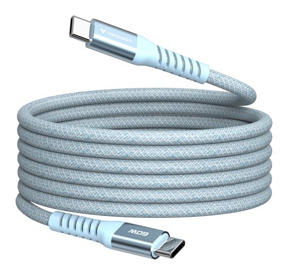 Verbatim 31852 0,48 Gbit/s Stecker Rundkabel USB C auf USB C bis 60 W 1,2 m  (Blau) f&uuml;r 11,99 Euro