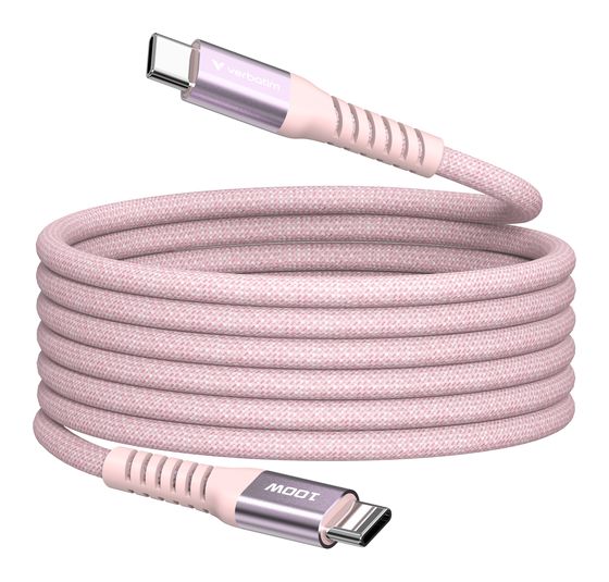 Verbatim 31857 0,48 Gbit/s Stecker Rundkabel USB C auf USB C bis 100 W 1,2 m  (Pink) f&uuml;r 13,99 Euro