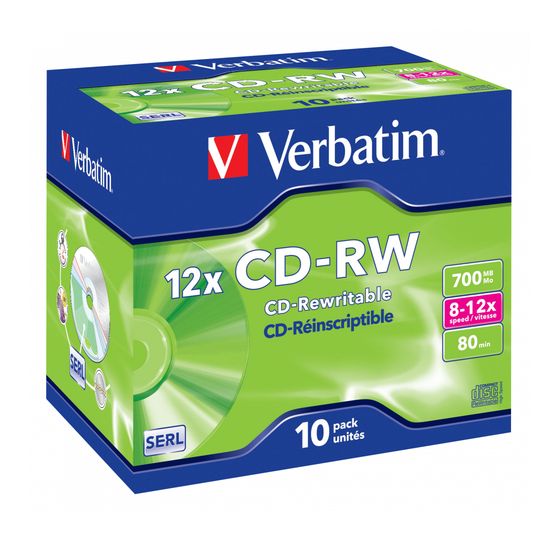 Verbatim CD-RW 12x f&uuml;r 11,99 Euro