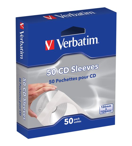 Verbatim CD-Umschläge, 50 Stück f&uuml;r 2,99 Euro