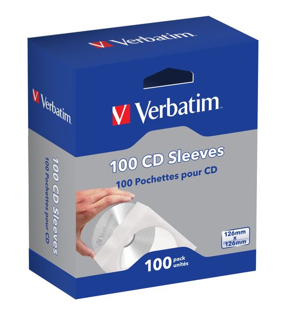 Verbatim CD-Umschläge (Papier), 100 Stück f&uuml;r 4,99 Euro