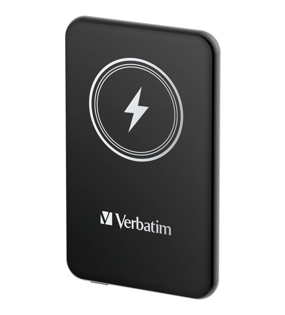 Verbatim Charge 'n' Go 5000 mAh Powerbank USB Typ-C Kabelloses Laden  (Schwarz) f&uuml;r 29,49 Euro