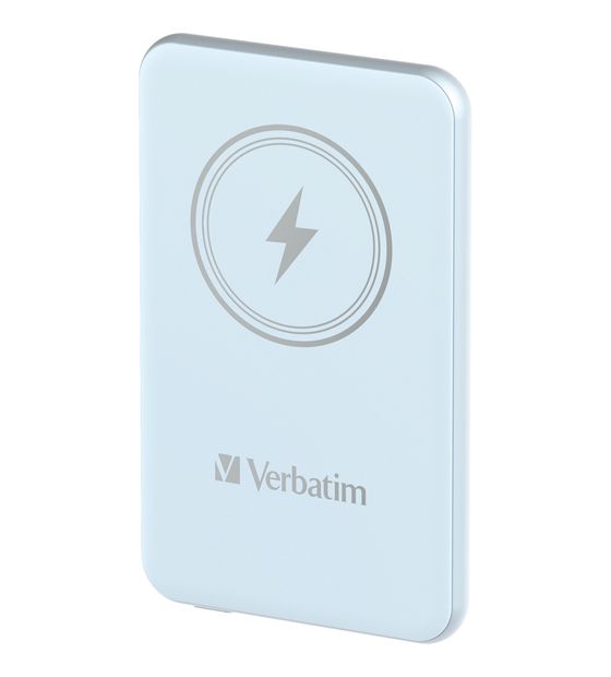 Verbatim Charge 'n' Go 5000 mAh Powerbank USB Typ-C Kabelloses Laden  (Blau) f&uuml;r 26,99 Euro
