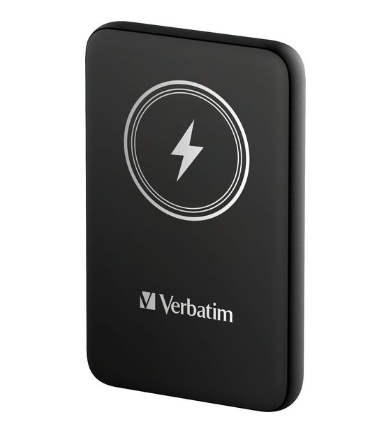 Verbatim Charge 'n' Go 10000 mAh Powerbank USB Typ-C Kabelloses Laden  (Schwarz) f&uuml;r 34,49 Euro