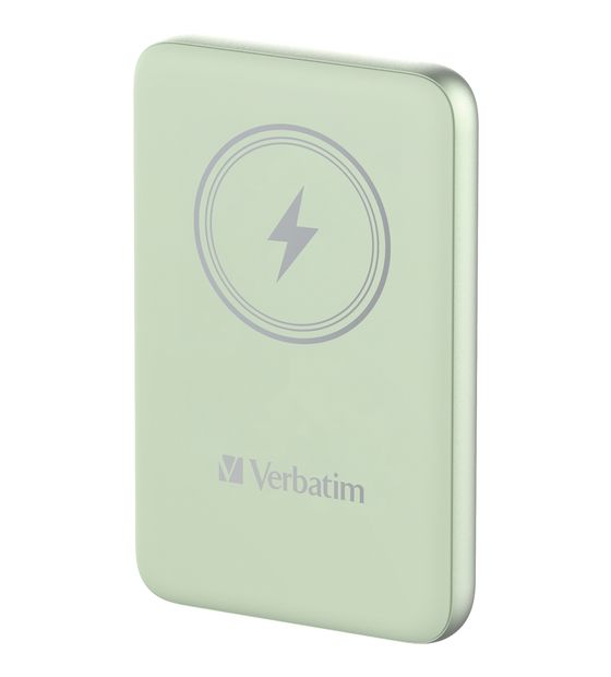 Verbatim Charge 'n' Go 10000 mAh Powerbank USB Typ-C Kabelloses Laden  (Grün) f&uuml;r 37,99 Euro