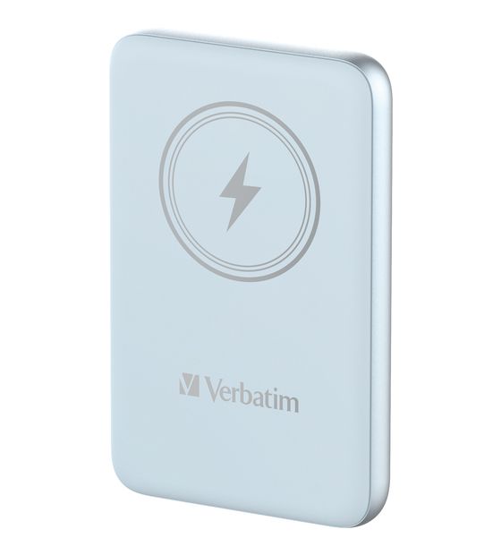 Verbatim Charge 'n' Go 10000 mAh Powerbank USB Typ-C Kabelloses Laden  (Blau) f&uuml;r 43,49 Euro