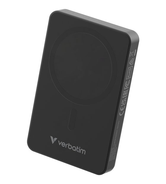 Verbatim Charge 'n' Go Essentials 10000 mAh Powerbank USB Typ-C Kabelloses Laden  (Schwarz) f&uuml;r 30,49 Euro