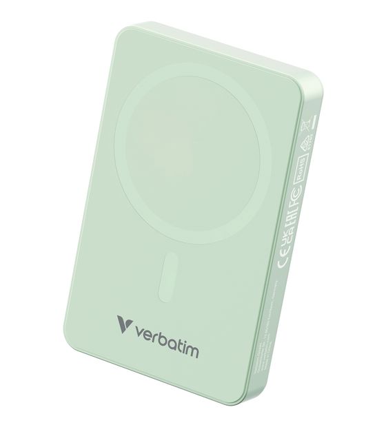 Verbatim Charge 'n' Go Essentials 10000 mAh Powerbank USB Typ-C Kabelloses Laden  (Grün) f&uuml;r 34,49 Euro