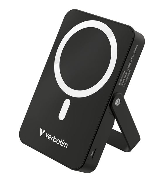 Verbatim Charge 'n' Go Magnetic Wireless 10000 mAh Powerbank USB Typ-C Kabelloses Laden  (Schwarz) f&uuml;r 41,49 Euro