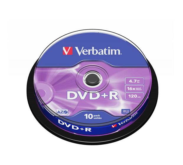 Verbatim DVD+R Matt Silver f&uuml;r 4,49 Euro