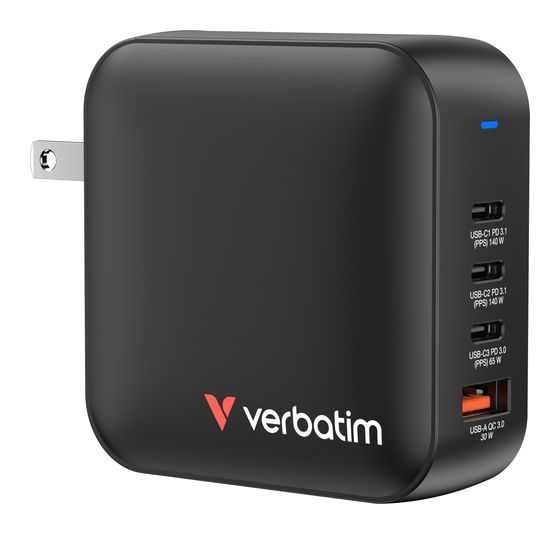 Verbatim Mini GaN Charger 165W f&uuml;r 61,49 Euro
