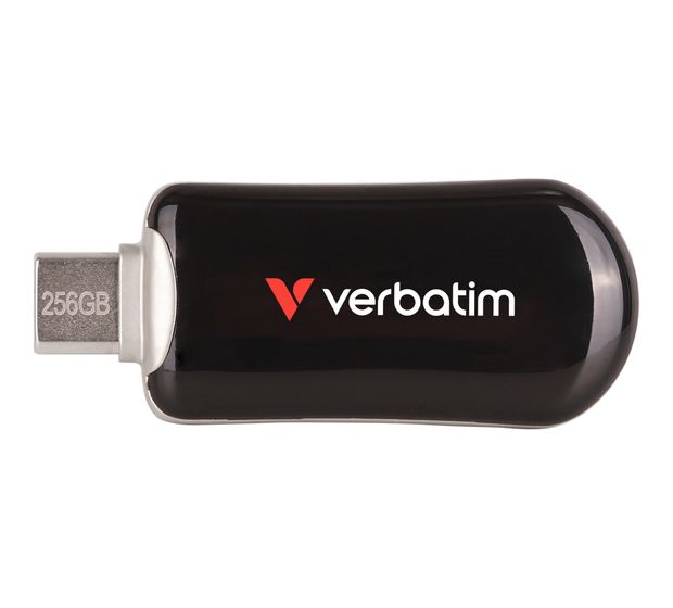 Verbatim Plectra USB Typ-C Stick 256 GB  (Schwarz) f&uuml;r 45,99 Euro