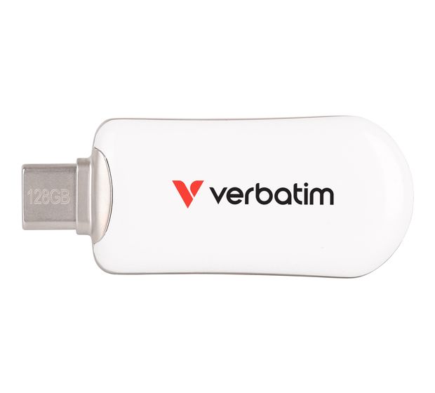 Verbatim Plectra USB Typ-C Stick 128 GB  (Weiß) f&uuml;r 27,99 Euro