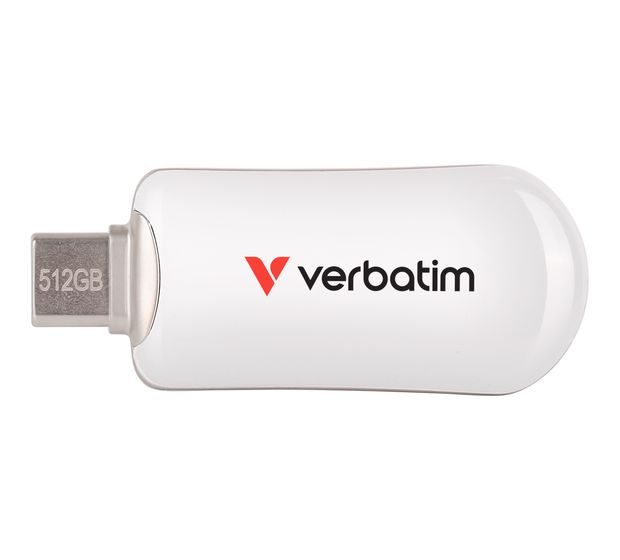Verbatim Plectra USB Typ-C Stick 512 GB  (Weiß) f&uuml;r 99,49 Euro
