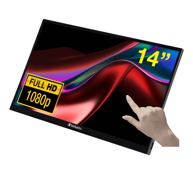 Verbatim PMT-14 Full HD Monitor 35,6 cm (14 Zoll) 16:9 6 ms 250 cd/m²  (Schwarz) f&uuml;r 193,99 Euro