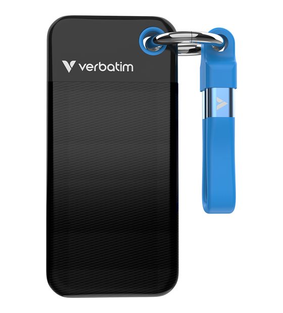 Verbatim Pocket 2 TB SSD M.2  (Schwarz, Blau) f&uuml;r 339,99 Euro