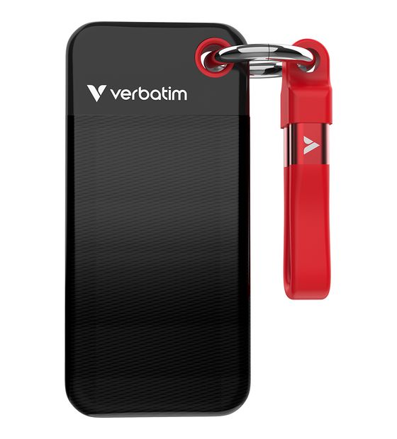 Verbatim Pocket 2 TB SSD M.2  (Schwarz, Rot) f&uuml;r 339,99 Euro