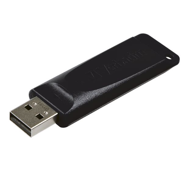 Verbatim Slider USB Typ-A Stick 16 GB  (Schwarz) f&uuml;r 5,99 Euro
