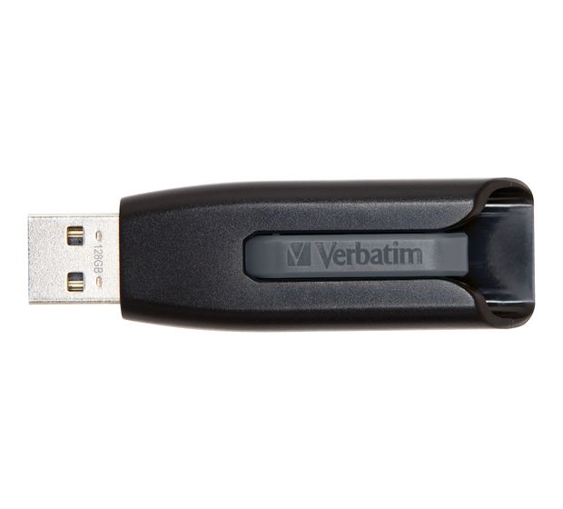 Verbatim V3 USB Typ-A Stick 128 GB  (Schwarz) f&uuml;r 25,99 Euro