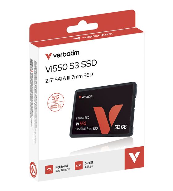 Verbatim Vi550 S3 512 GB SSD Serial ATA III 2.5" f&uuml;r 124,99 Euro