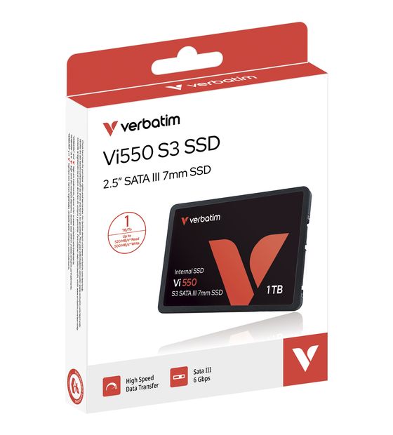 Verbatim Vi550 S3 1 TB SSD Serial ATA III 2.5" f&uuml;r 219,99 Euro