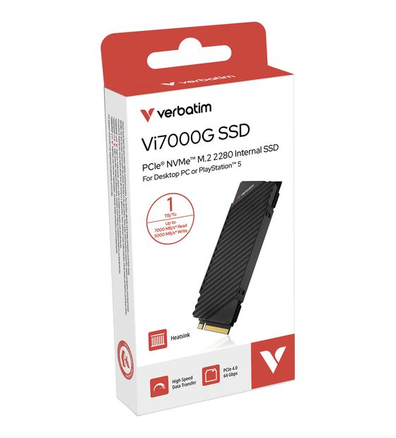 Verbatim Vi7000 1 TB SSD PCI Express 4.0 M.2 f&uuml;r 319,99 Euro