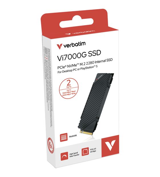 Verbatim Vi7000 2 TB SSD PCI Express 4.0 M.2 f&uuml;r 509,99 Euro