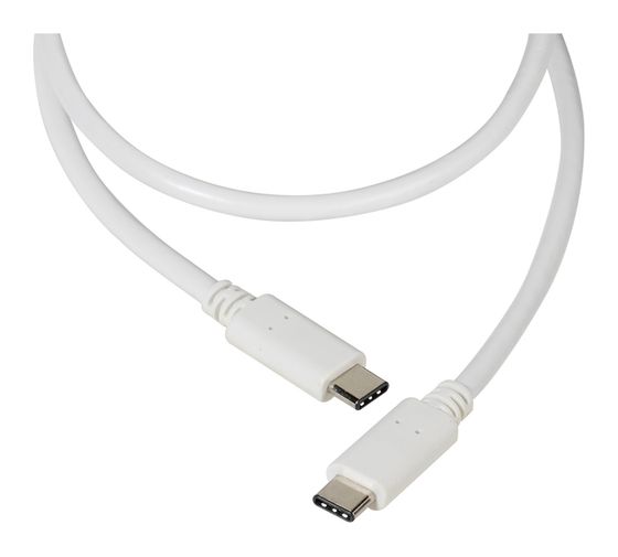 Vivanco 37561 Stecker USB C auf USB C 1,2 m  (Weiß) f&uuml;r 12,99 Euro