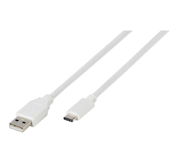 Vivanco 38756 Stecker USB C auf USB A 1,2 m  (Weiß) f&uuml;r 9,99 Euro