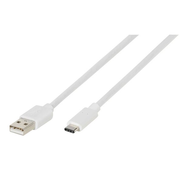 Vivanco 38757 0,48 Gbit/s Stecker USB C auf USB A 2 m  (Weiß) f&uuml;r 12,99 Euro