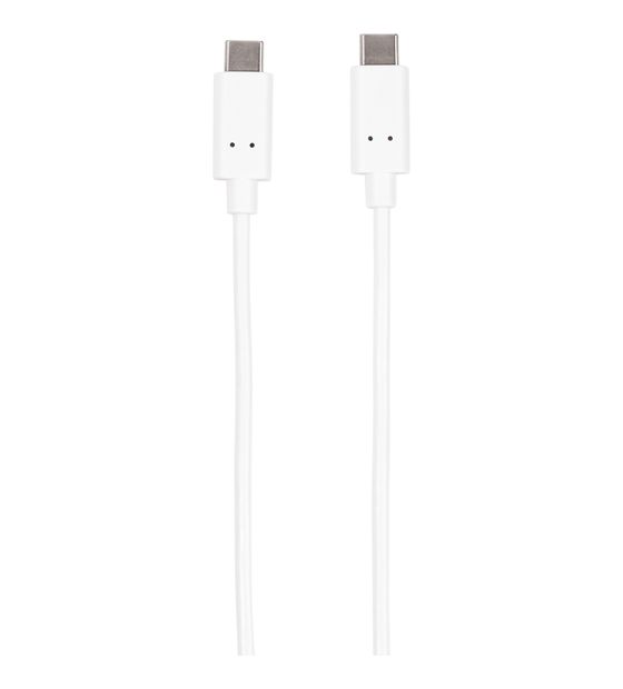 Vivanco 62251 USB C auf USB C Männlich 2 m  (Weiß) f&uuml;r 14,99 Euro