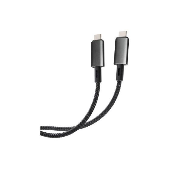 Vivanco 64010 10 Gbit/s Rundkabel USB C auf USB C Männlich bis 100 W 0,5 m  (Schwarz) f&uuml;r 8,00 Euro