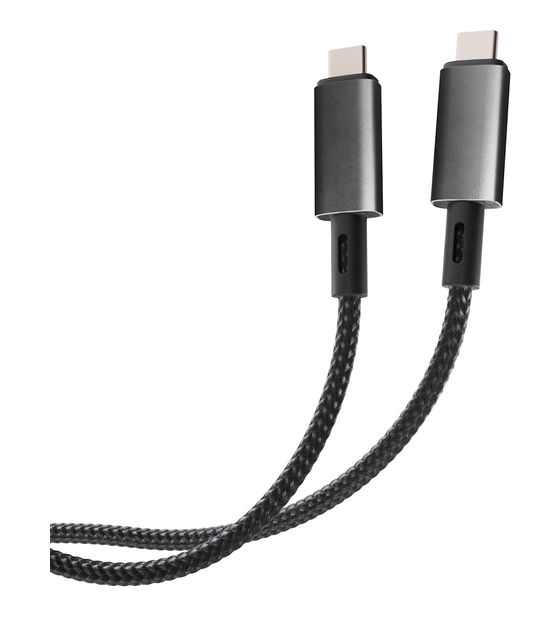 Vivanco 64015 40 Gbit/s USB C auf USB C Männlich bis 240 W 2 m  (Schwarz) f&uuml;r 12,00 Euro
