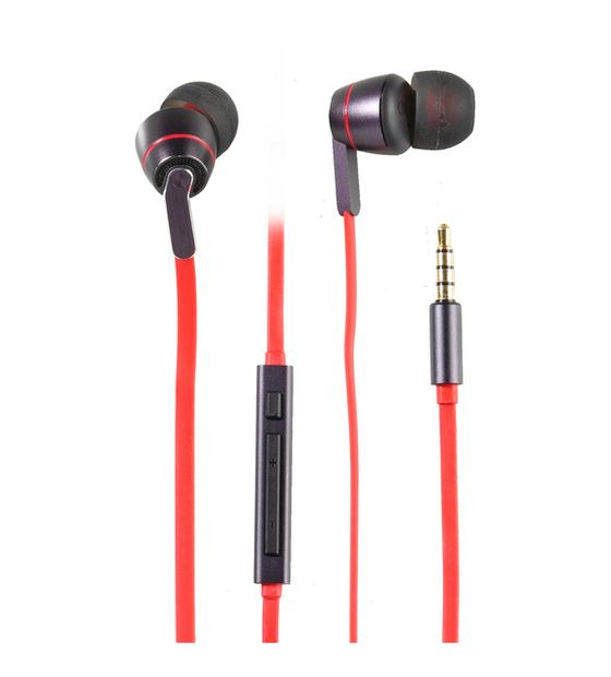 Vivanco Aircoustic HighQ Music In-Ear Kopfhörer Kabelgebunden  (Schwarz, Rot) f&uuml;r 13,26 Euro