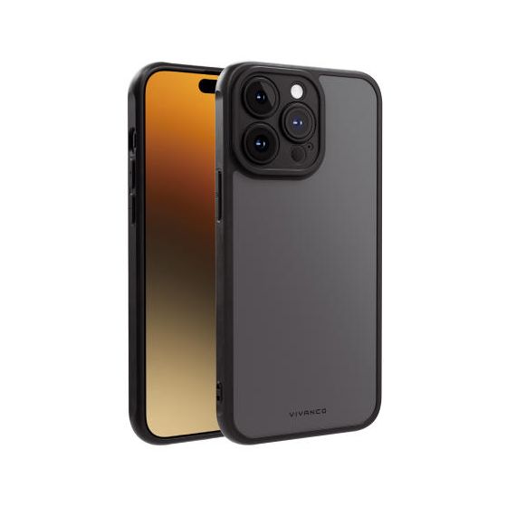 Vivanco Frosted Cover für Apple iPhone 15 Pro Max (Schwarz, Transparent) f&uuml;r 10,75 Euro