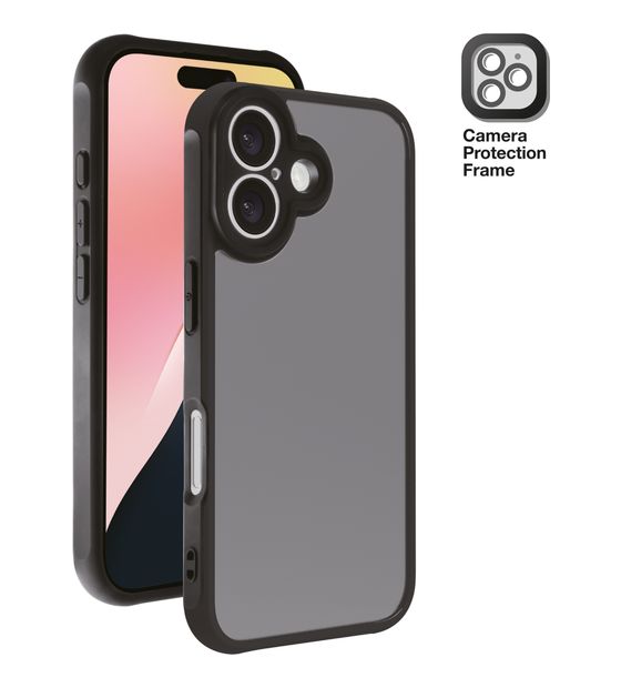 Vivanco Frosted Cover für Apple iPhone 16 (Schwarz, Durchscheinend) f&uuml;r 16,99 Euro