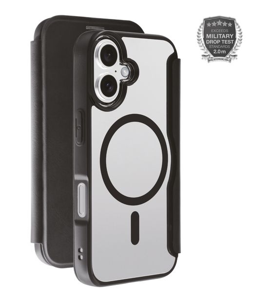 Vivanco Mag Premium Wallet Geldbörsenhülle für Apple iPhone 16  (Schwarz) f&uuml;r 24,99 Euro