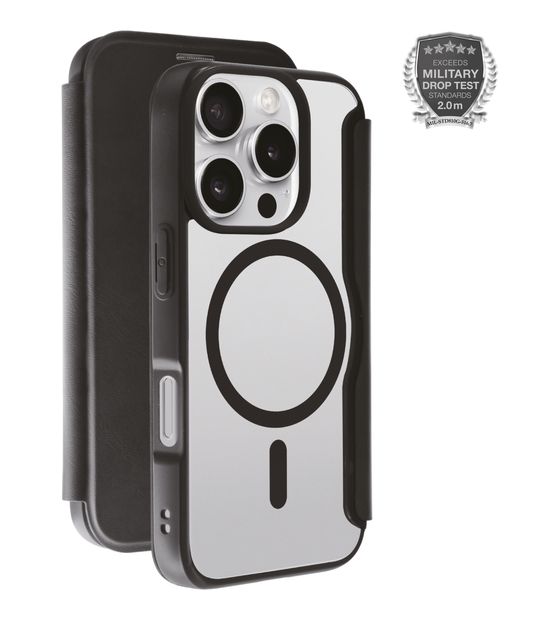 Vivanco Mag Premium Wallet Geldbörsenhülle für Apple iPhone 16 Pro  (Schwarz) f&uuml;r 24,99 Euro