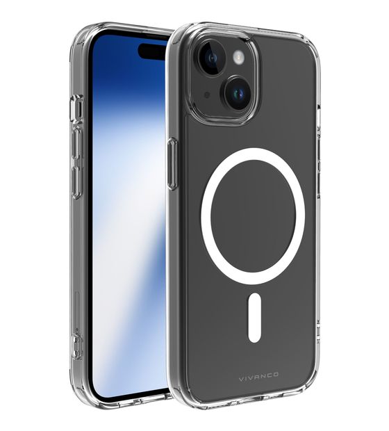 Vivanco Mag Steady Anti Shock Cover für Apple iPhone 15  (Transparent) f&uuml;r 19,99 Euro