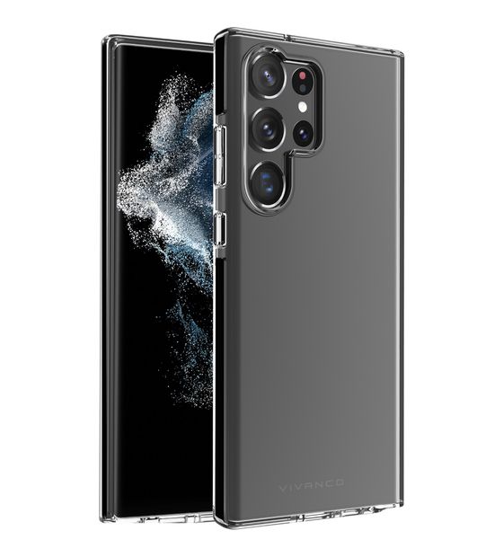Vivanco Rock Solid Cover für Samsung Galaxy S23 Ultra (Schwarz, Transparent) f&uuml;r 19,99 Euro